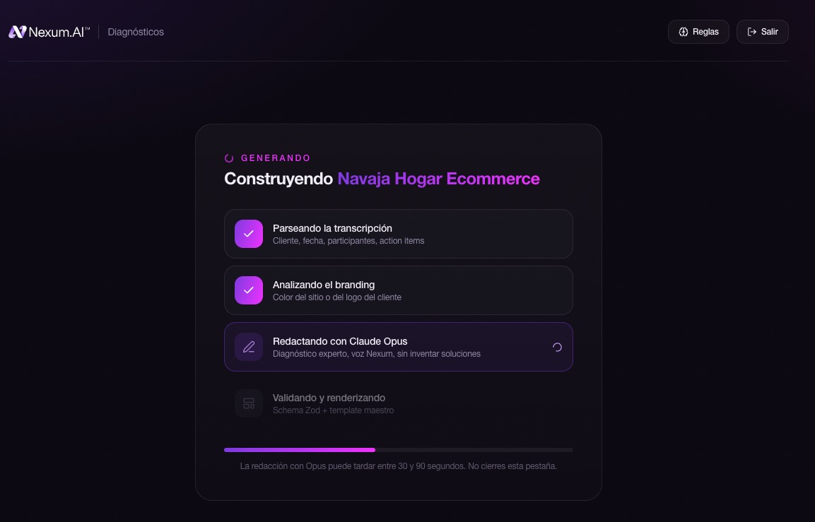 Generador de propuestas · generando con IA