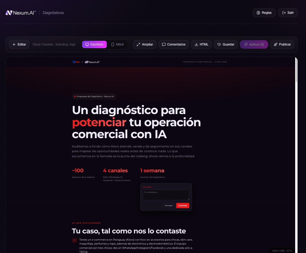 Generador de propuestas · propuesta final